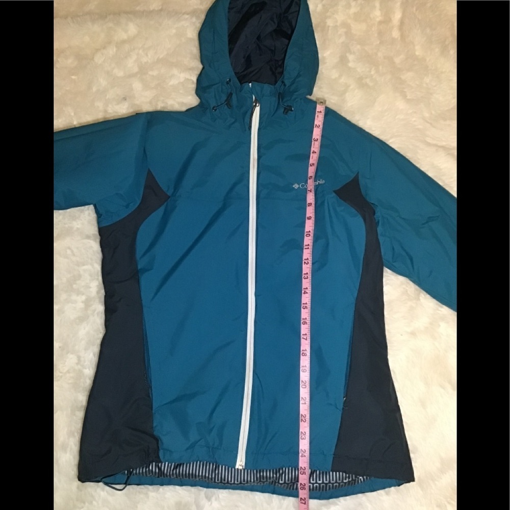 Columbia teal/black thermal coil soft shell unisex coat size medium - Picture 9 of 10